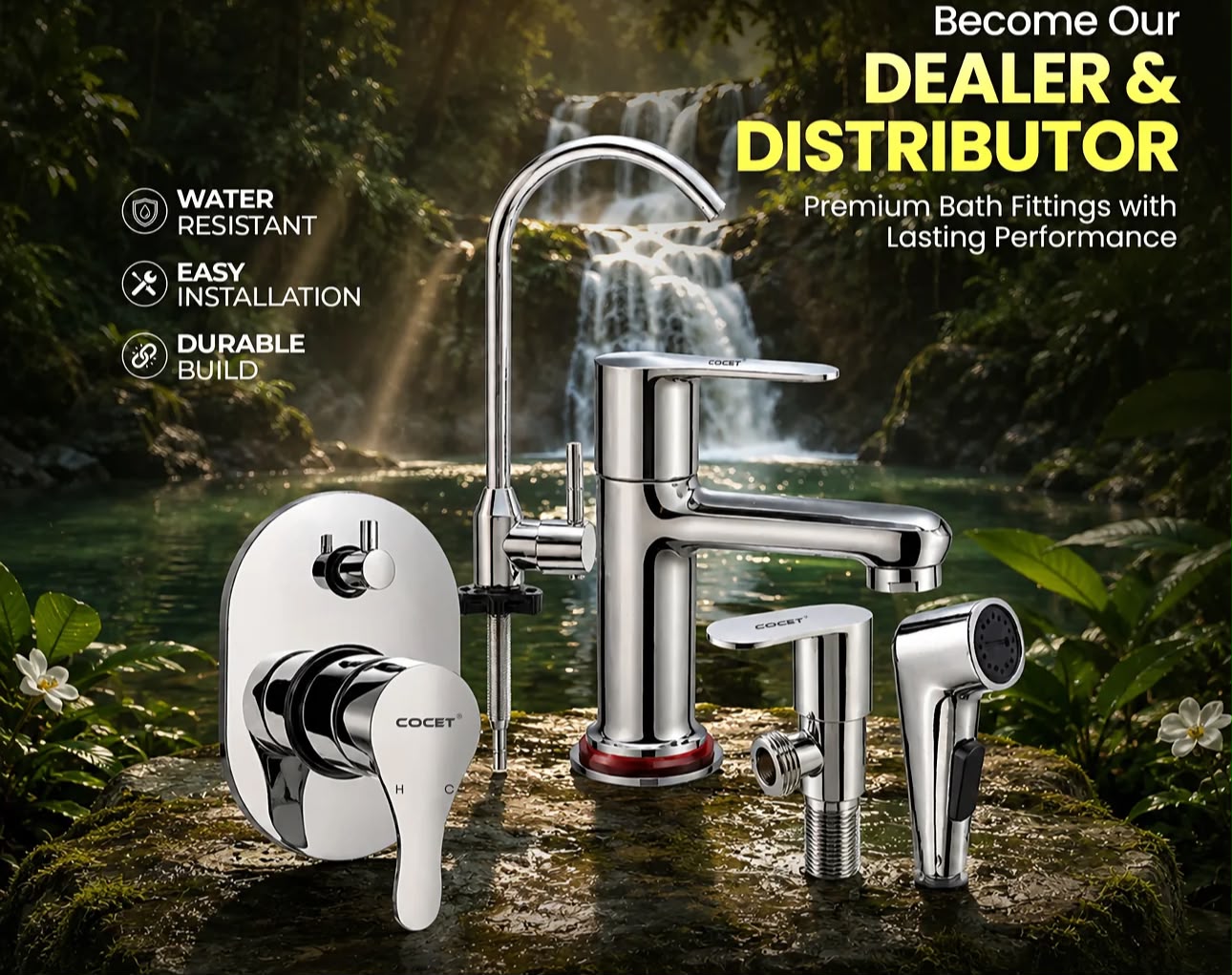 Premium bath fittings dealer and distributor opportunity
